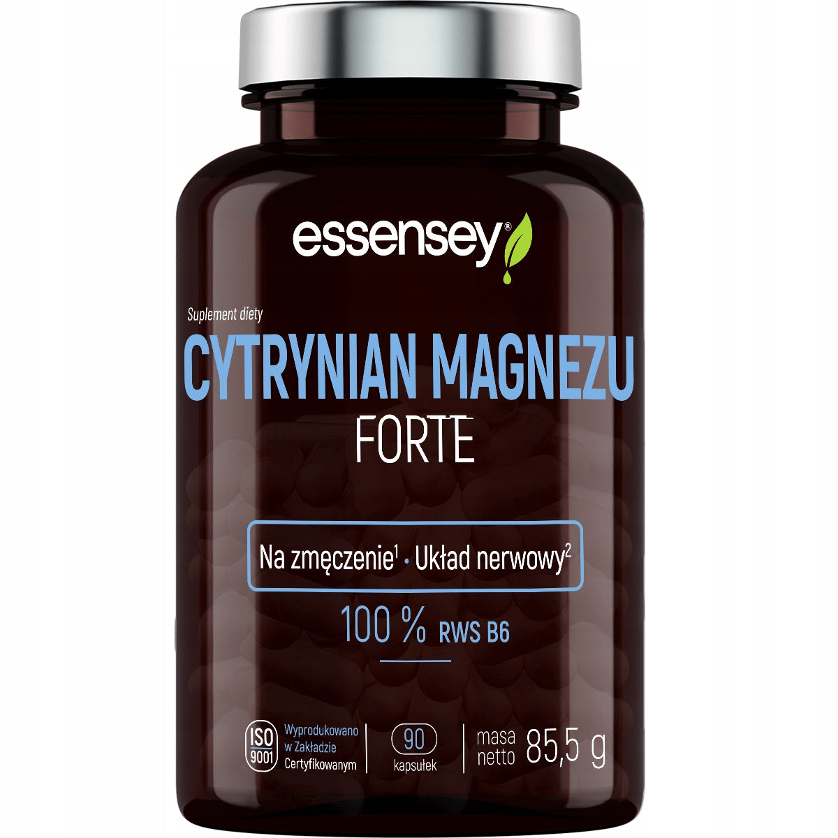 Magnesium Citrate FORTE +B6 100% Simple Pure Composition Excellent Absorption