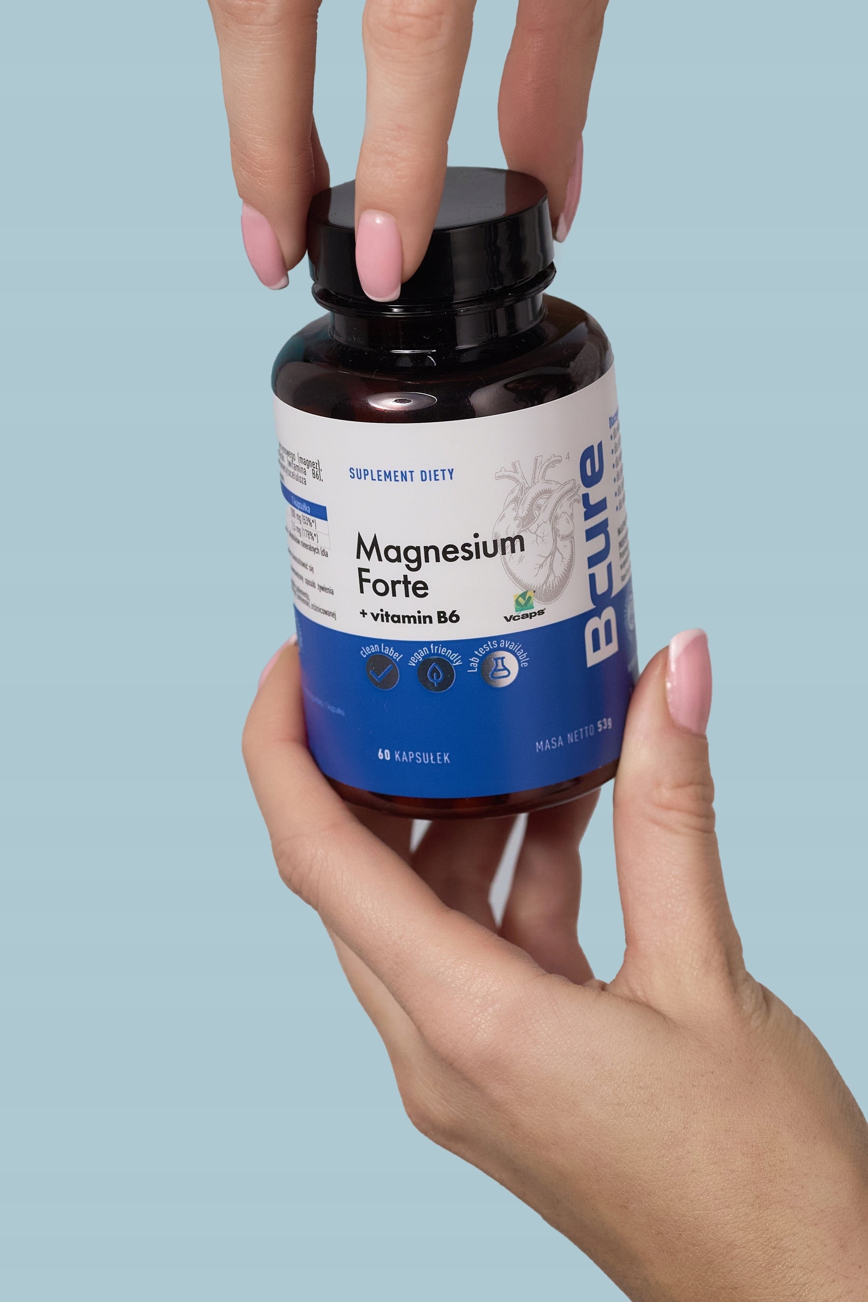 Magnesium Citrate FORTE B6 Simple Pure Composition Excellent Absorption Bcure Packaging status original