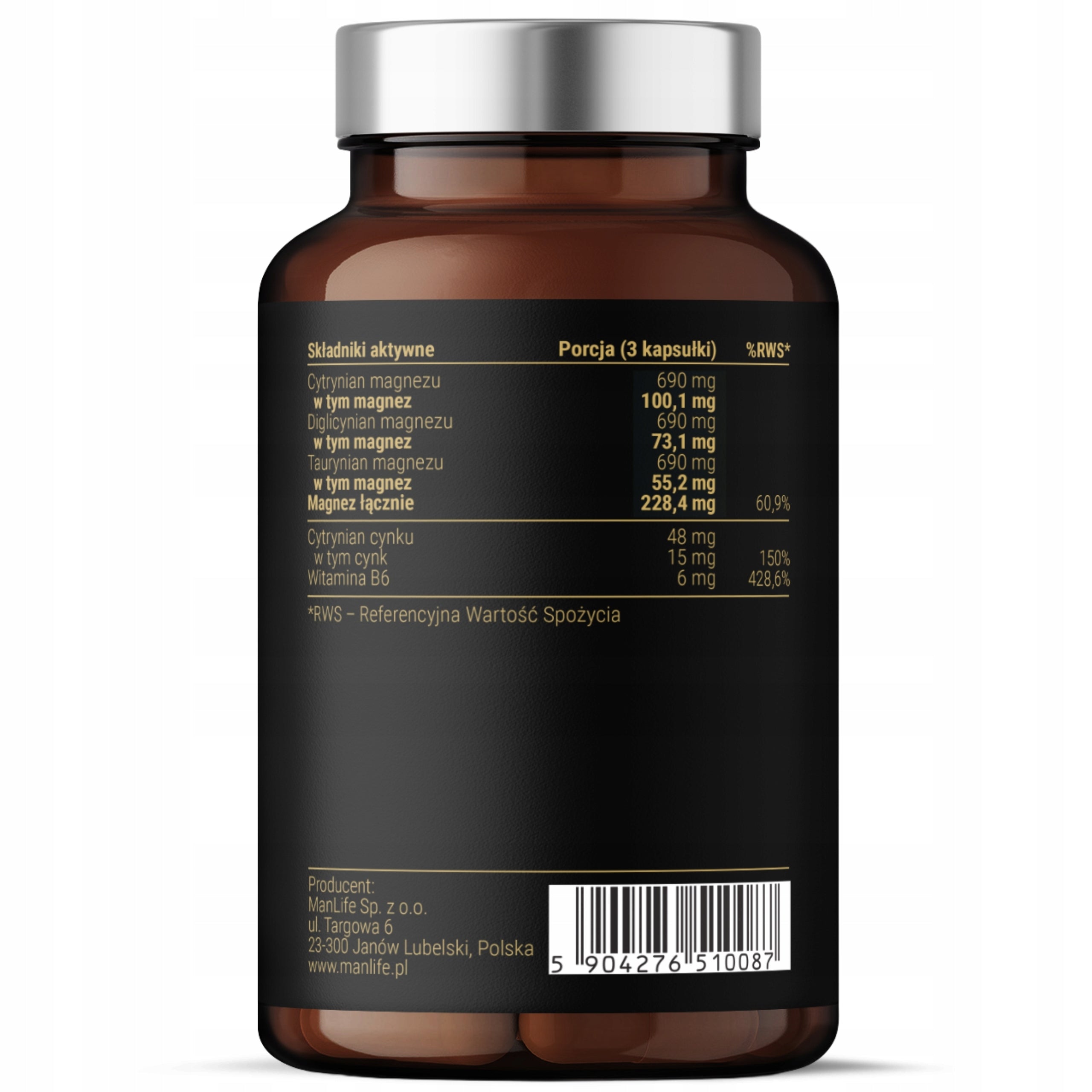 Magnesium Citrate Magnesium Chelate Magnesium Taurate 3 MOLDS + Zinc + B6 Expiration date at least six months from the date of purchase