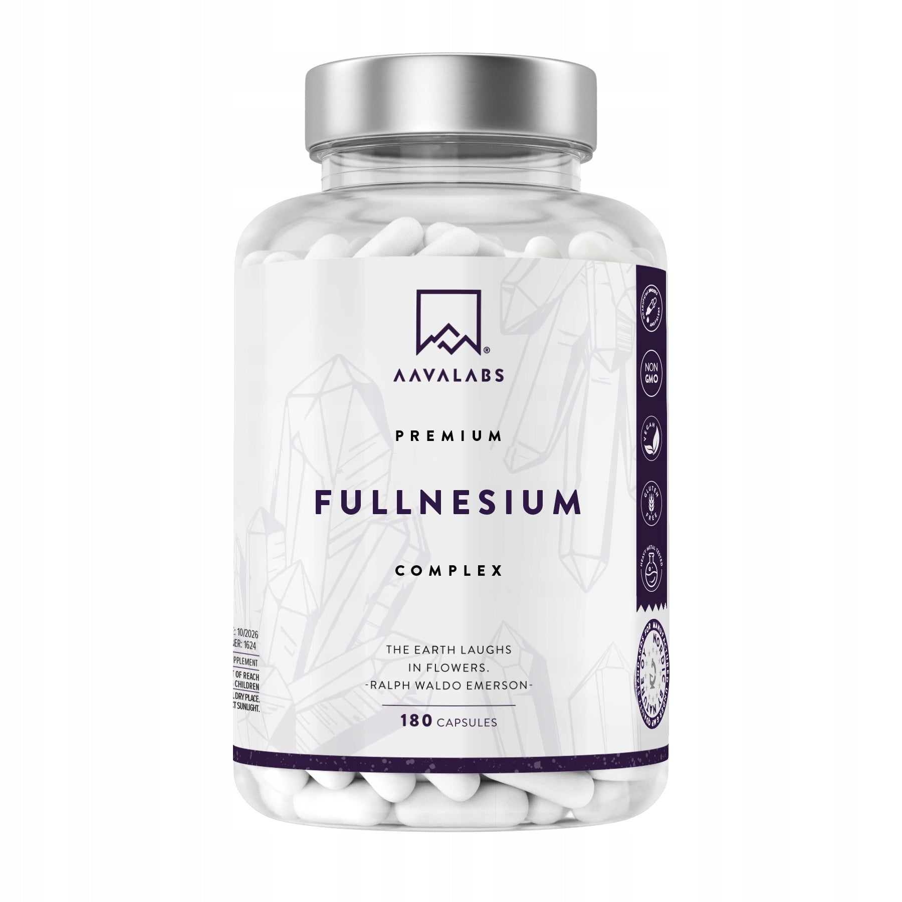 Magnesium Complex 5 Forms Fullnesium 425mg 180k Citrate Brand AAVALABS