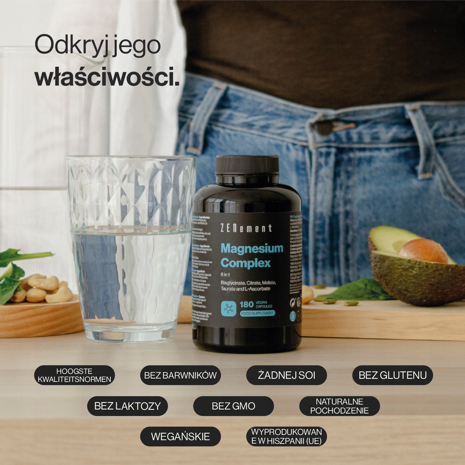 Magnesium Complex 5 in 1 - 180 Vegan Capsules Manufacturer code Z-24MX01