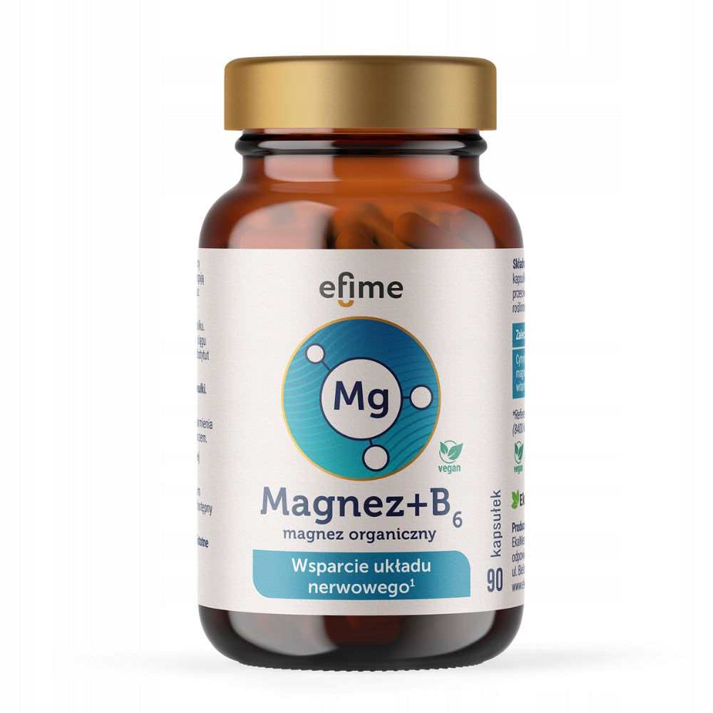 Magnesium FORTE Magnesium citrate vitamin B6 dietary supplement small capsules 90 Packaging status original