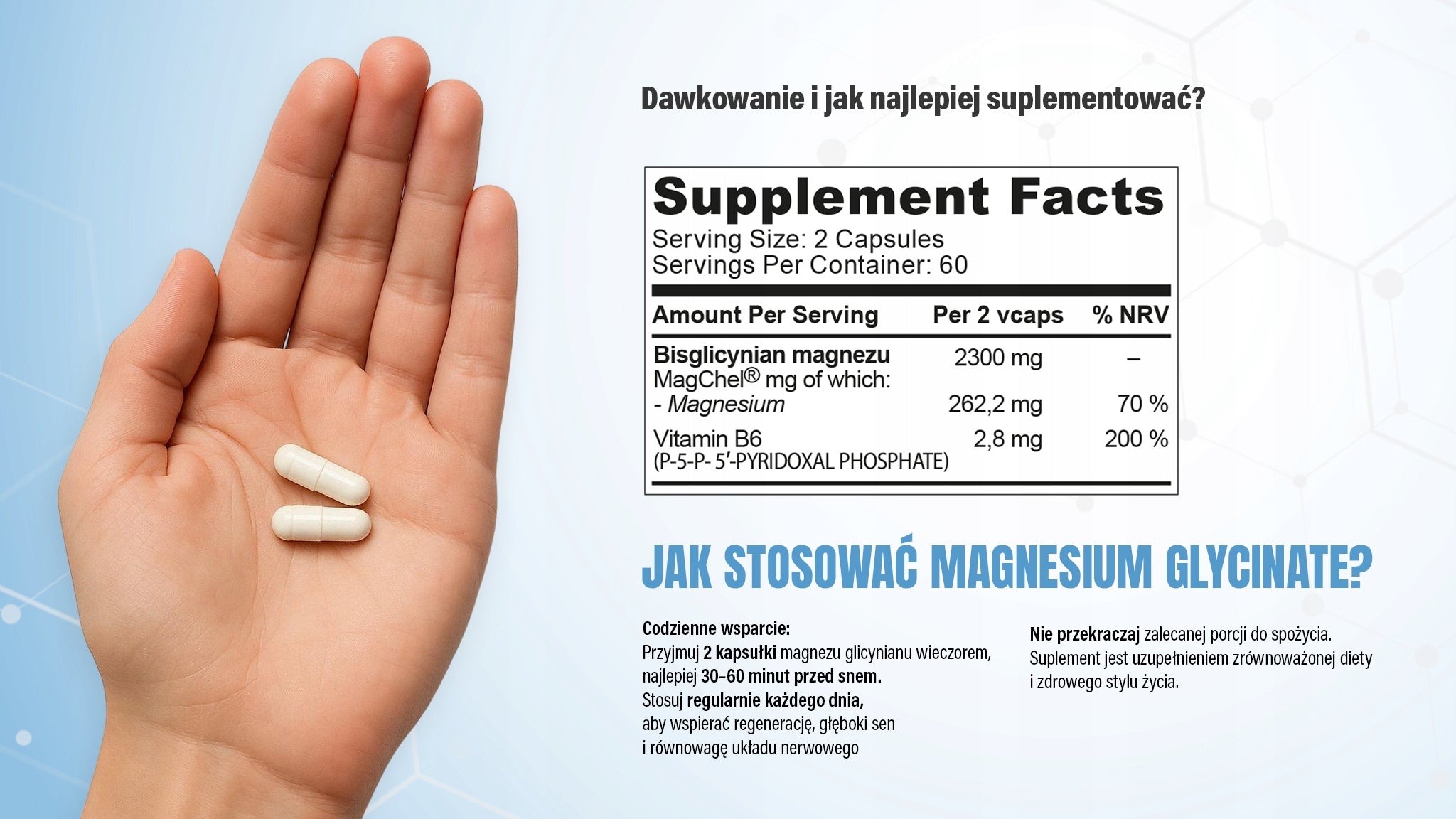 Magnesium Glycinate Magnesium Chelate 120 Cap Magnesium Glycinate MagChel B6 HIRO Manufacturer code Magnesium Glycinate