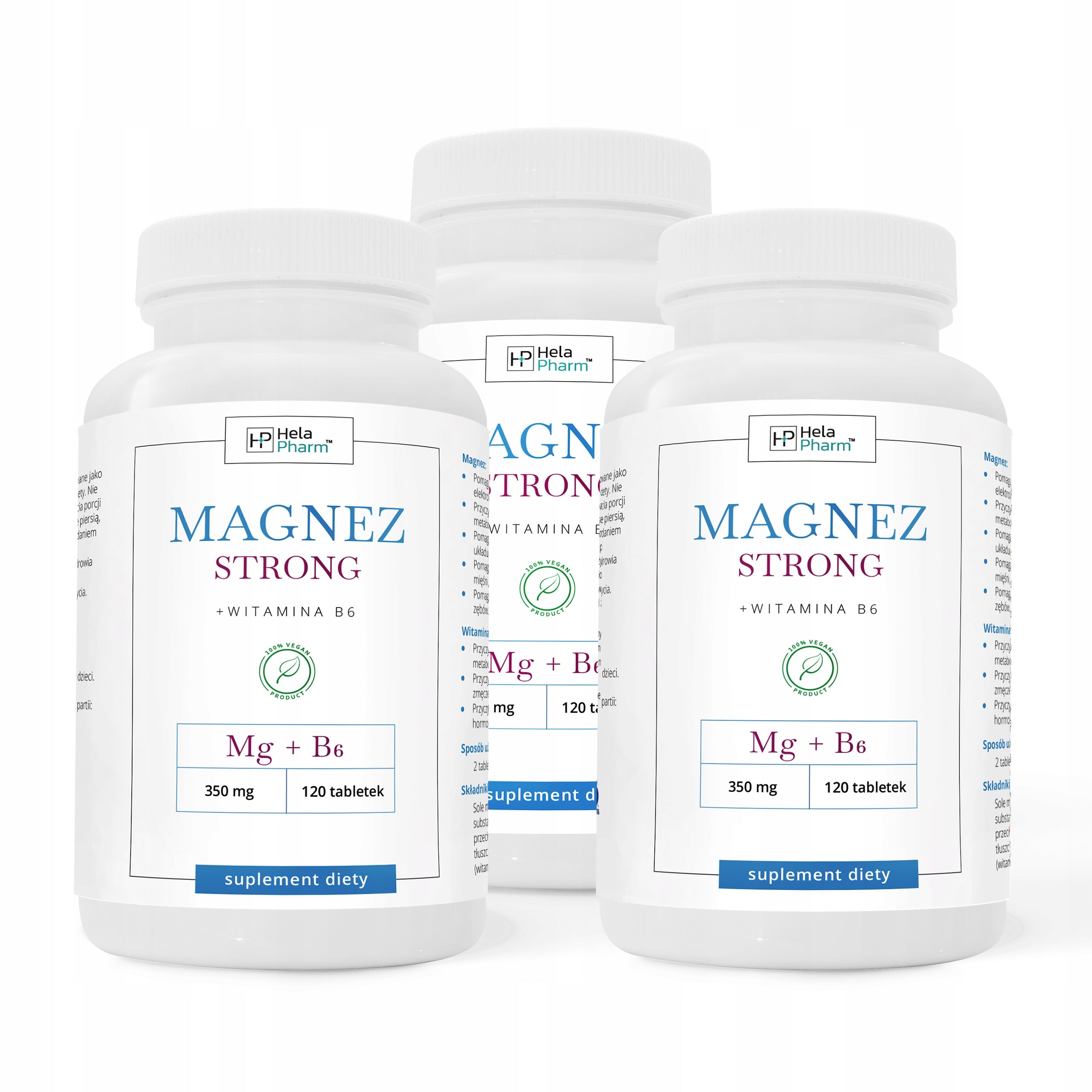 Magnesium STRONG+B6 Contractions Stress STRONG 120 tablets Vege