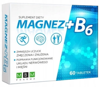 Magnesium + Vitamin B6 MBM PHARMA 60 tablets