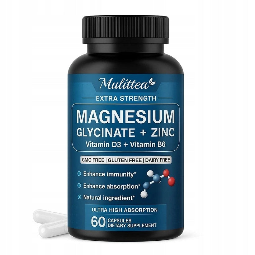 Magnesium and with vitamin D3 and B6 – without additional strength 60 kaps.