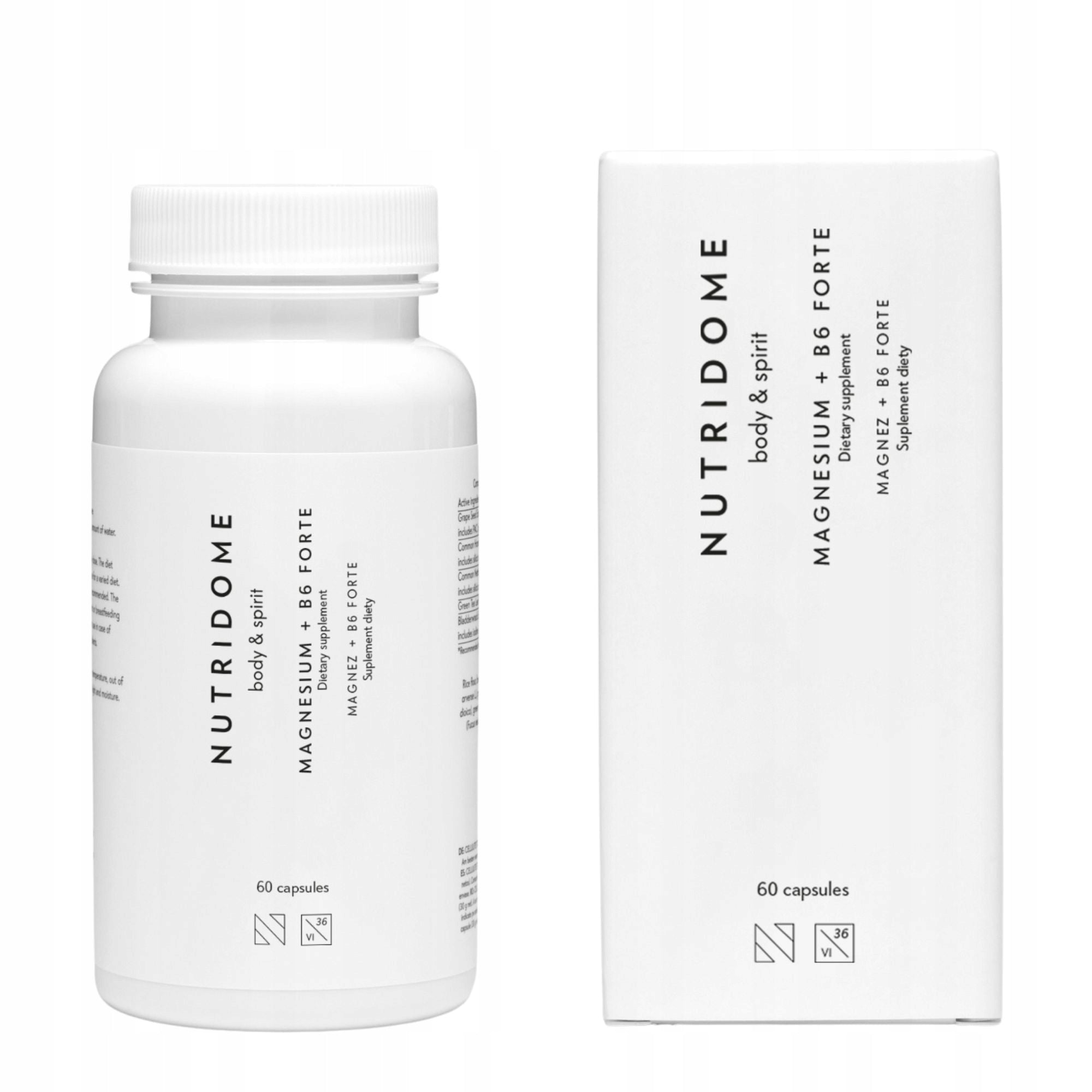 Magnesium + vitamin B6 FORTE FATIGUE STRESS Muscle calf SPASMS NUTRIDOME Medical device no