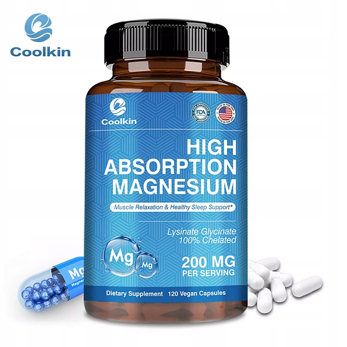 Magnesium with high absorption 200 mg-bone, healthmuscles and nerves, high... EAN (GTIN) 074283240026