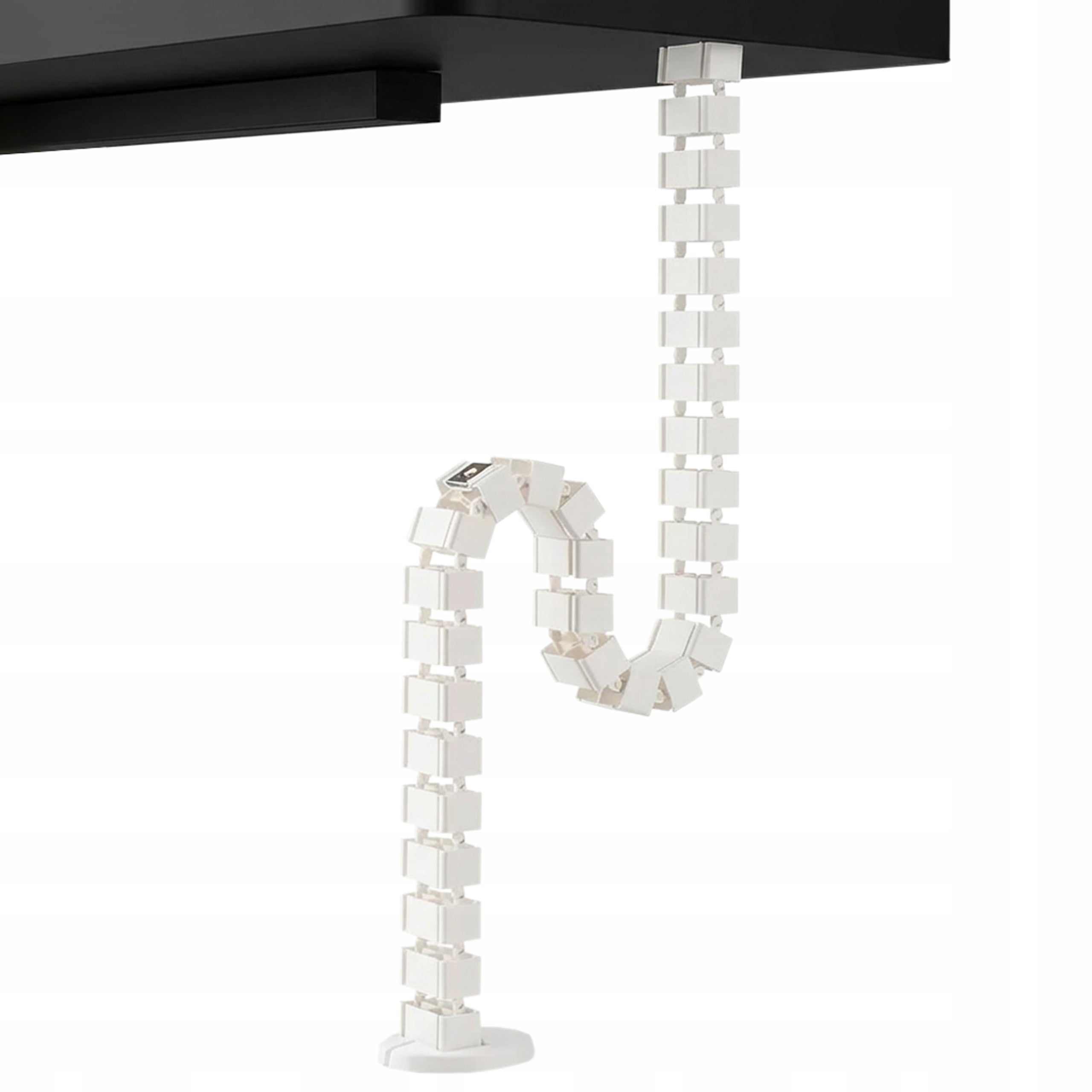 Magnetic Cable Organizer 130cm Cable Guide Spacetronik white