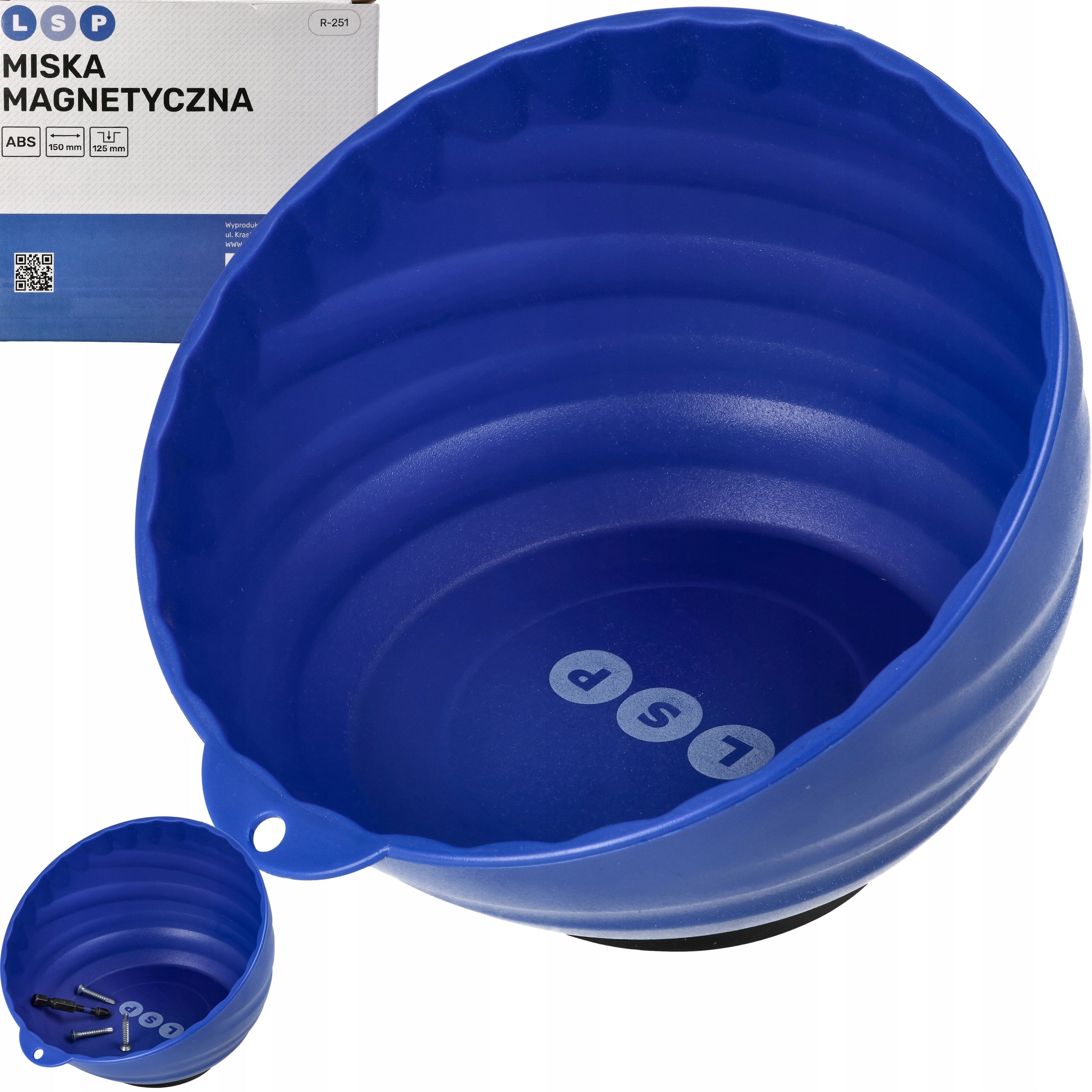 Magnetic Container 150mm Round Screws Magnetic Bowl Strong
