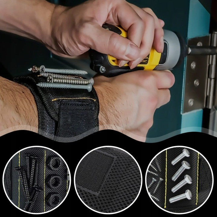 Magnetic Tool Band Wrist Toolbox Screw Magnet Manufacturer code Opaska na nadgarstek magnetyczna narzędziowa