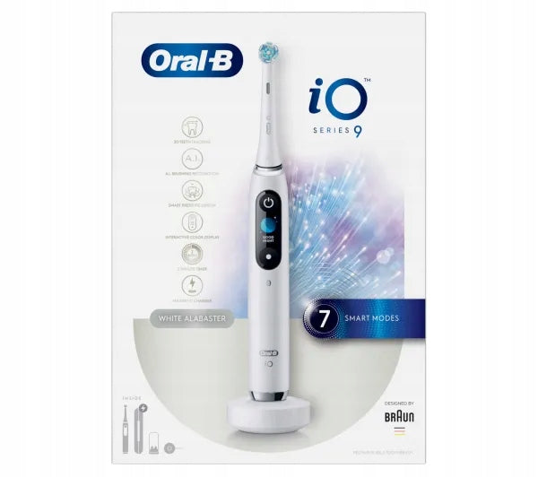 Magnetic Toothbrush Oral-B iO Series 9 White Rechargeable Bluetooth Medical device no