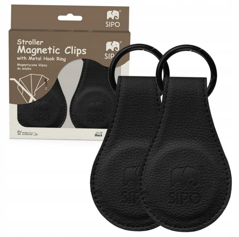 Magnetic clips for trolley black