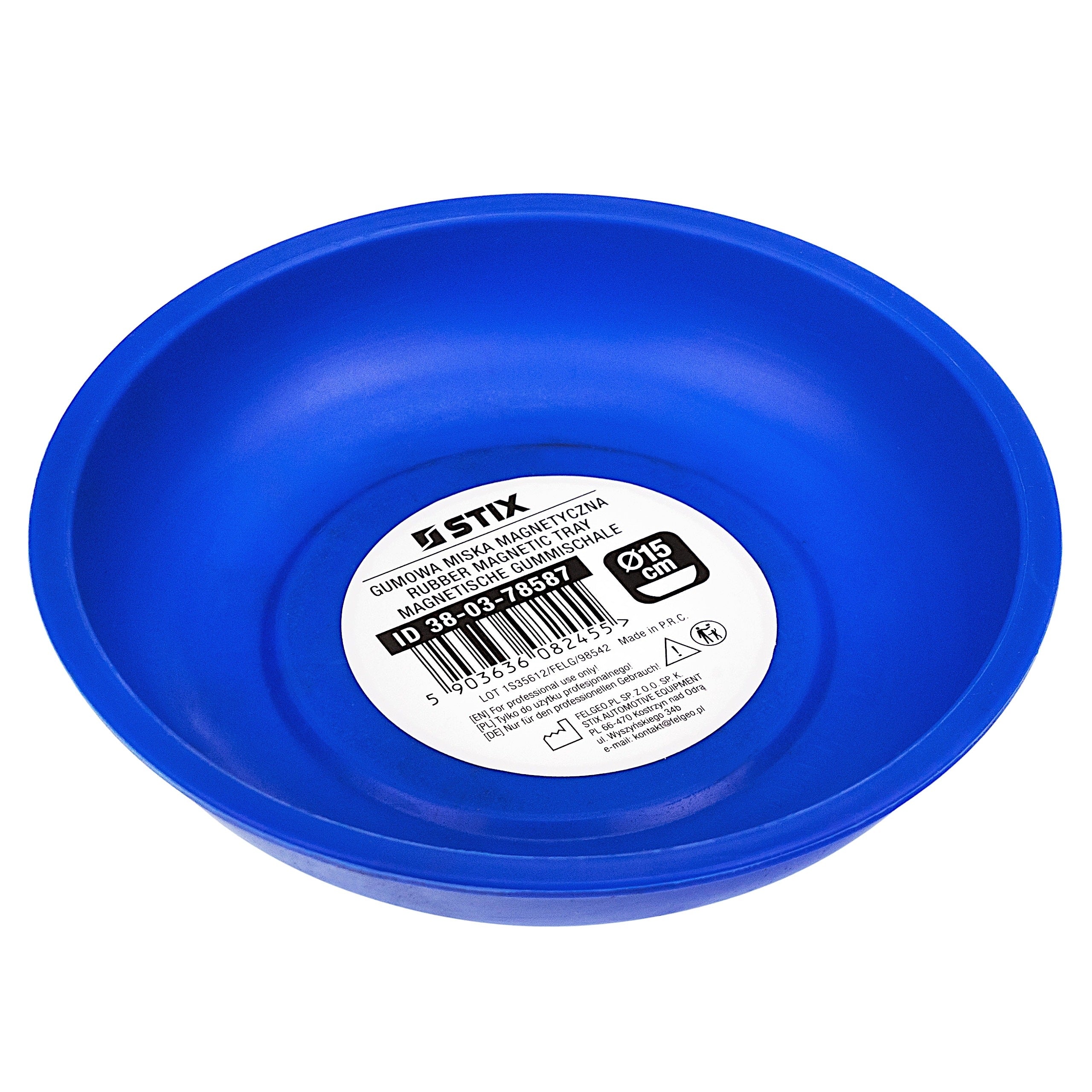 Magnetic workshop rubber bowl 150x40 mm for screws and small parts-Stix