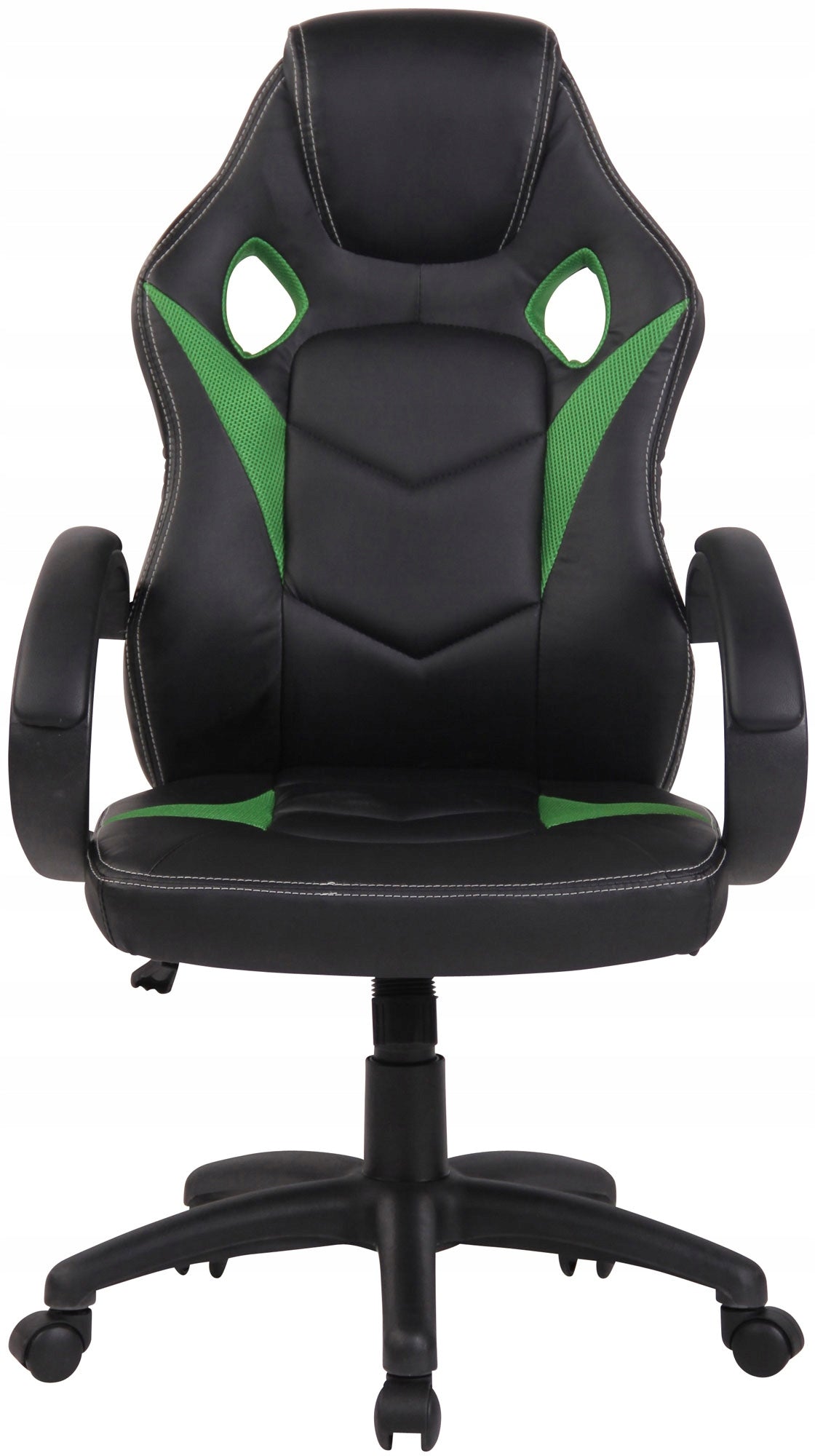 Magnus Green Faux Leather Office Chair, Height Adjustment Brand CLP