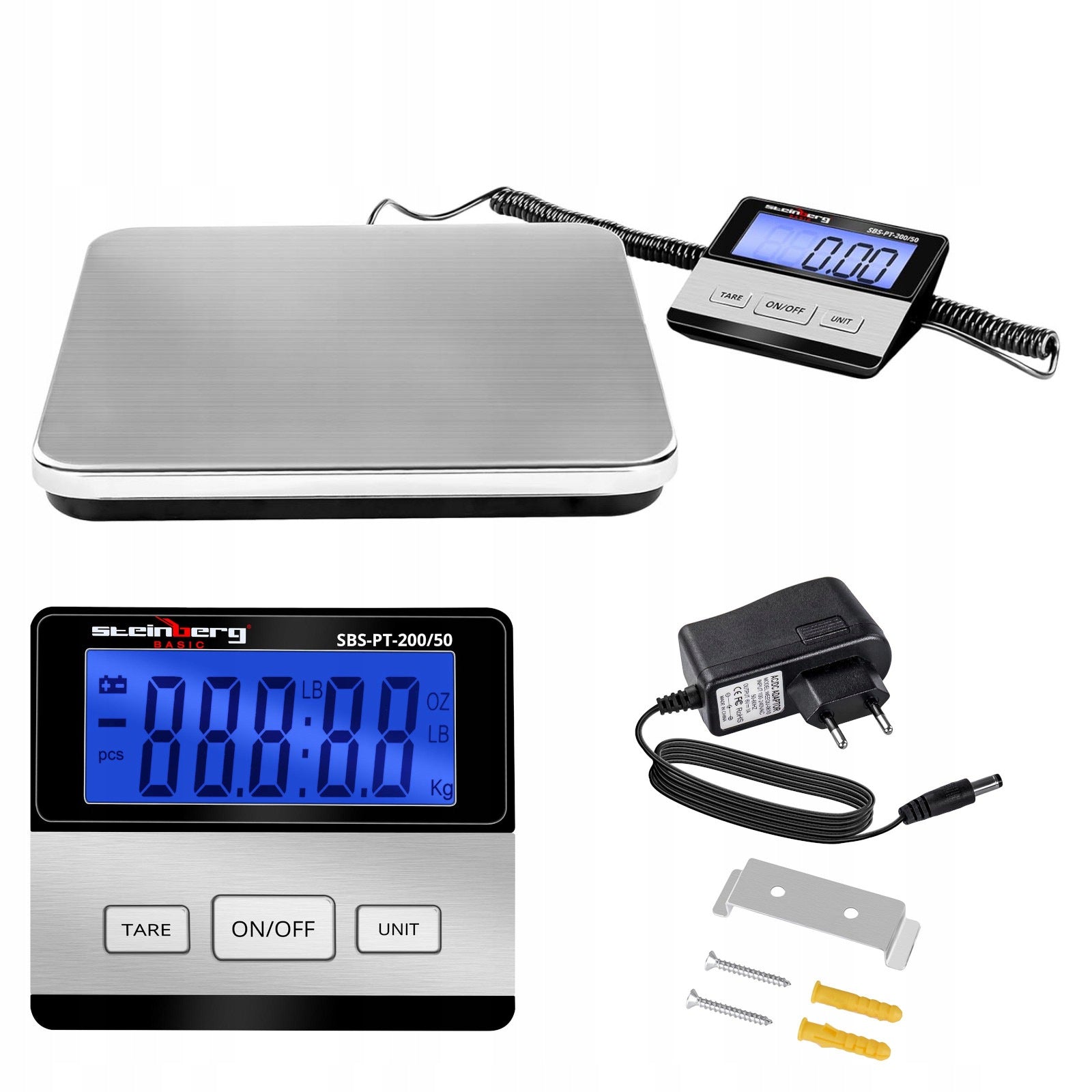 Mail platform scale for packages SBS-PT-200/50 up to 200kg / 50g
