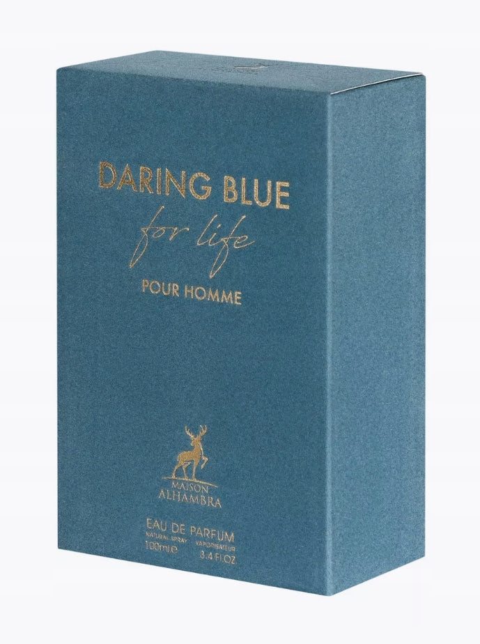 Maison Alhambra Daring Blue For Life Men's Perfume EDP 100ml Arabic Water Manufacturer code Maison Alhambra Daring Blue For Life