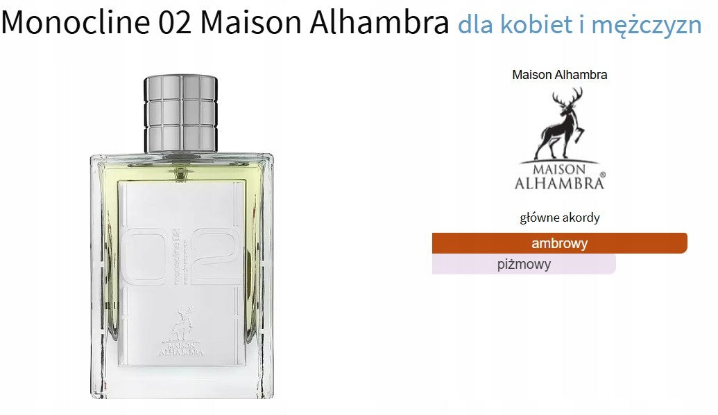 Maison Alhambra Monocline 02 100ml EDP Manufacturer code 6291107459295