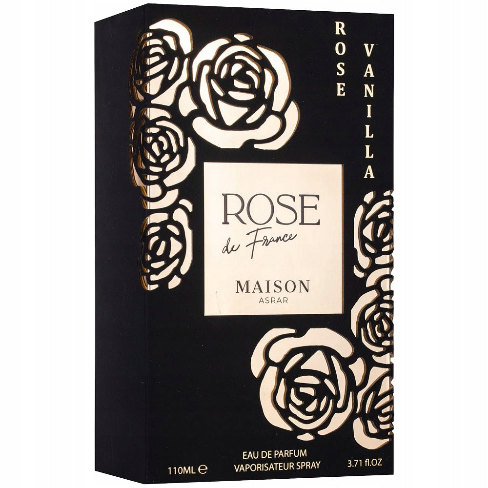 Maison Asrar Rose Vanilla Eau de Parfum spray 110ml Packaging status original