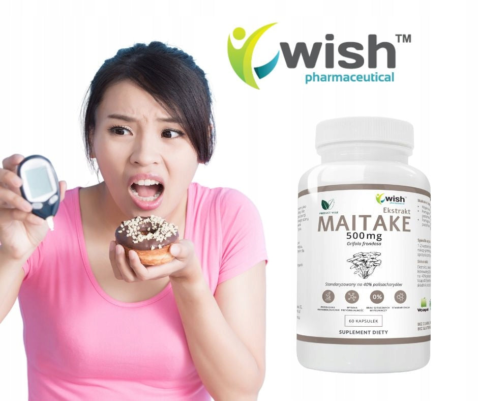 Maitake 500mg Extract 40% Resistance Circulation Vege Brand Wish Pharmaceutical