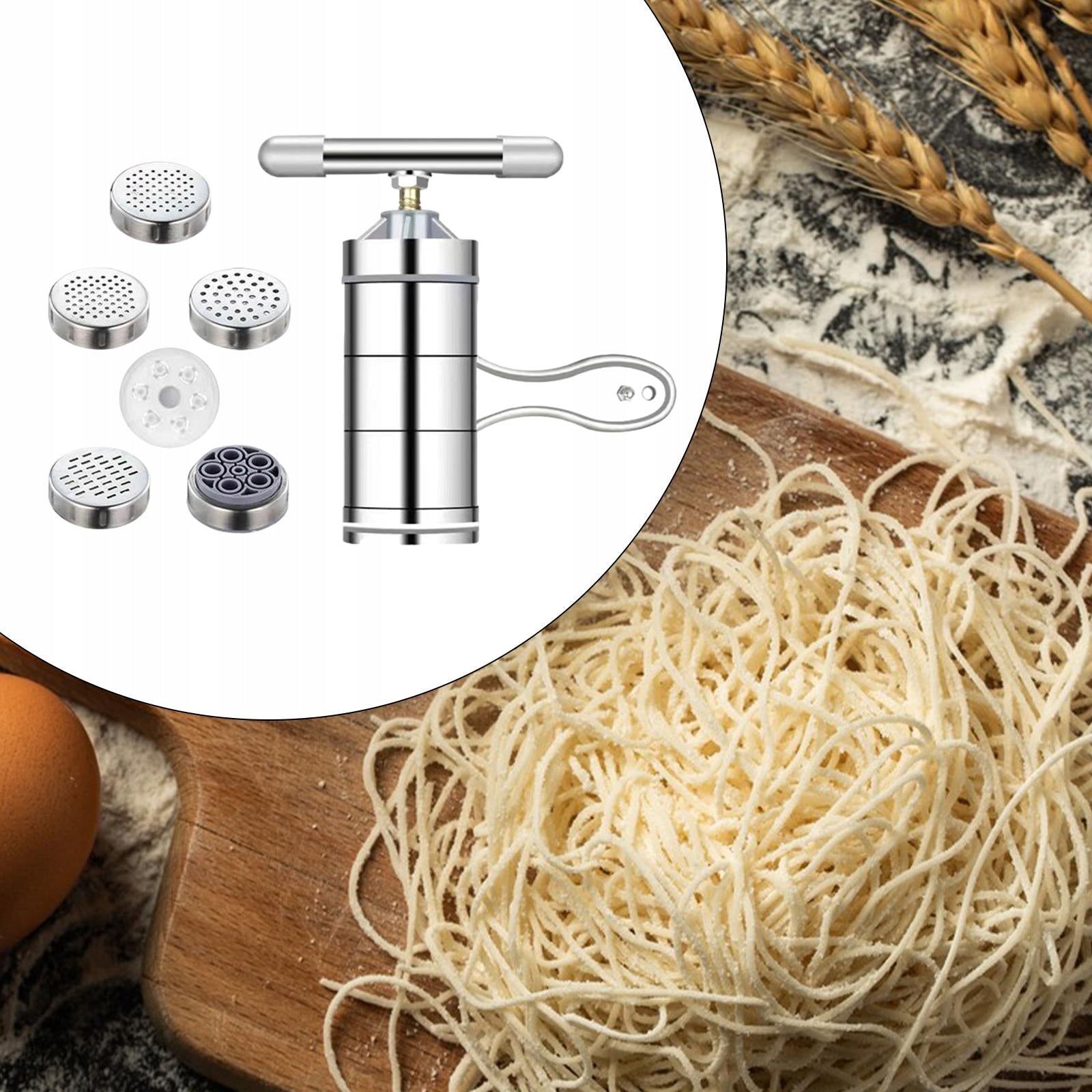 Maker Handheld Cordless Heads Multipurpose Accessories with 6 Pasta Shapes Brand no brand