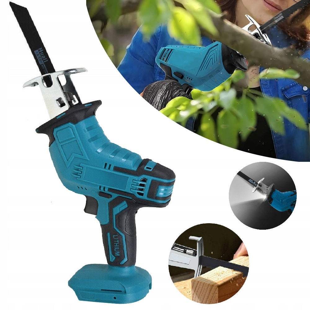 Makita 18V Cordless Reciprocating Saw with 4 Wood Cutting Saw Blade