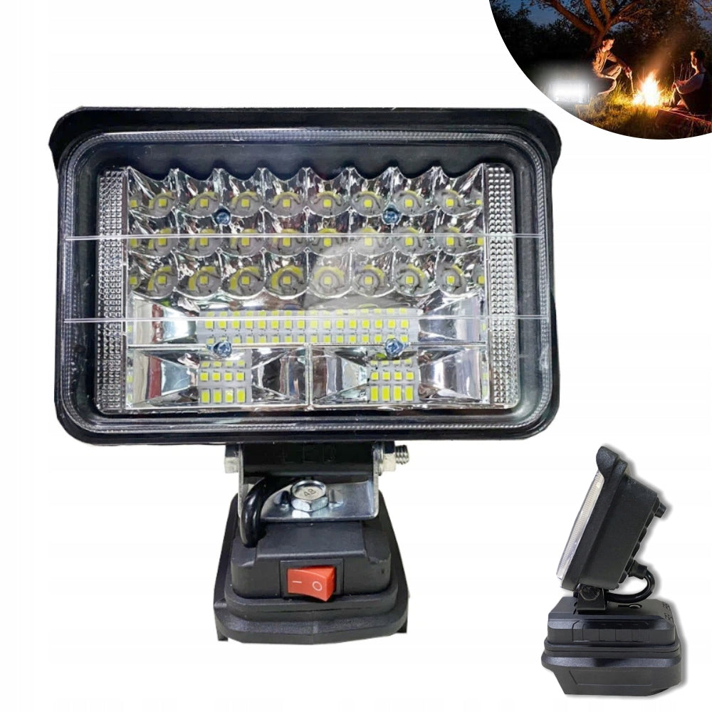 Makita 18V Halogen Battery Work Lamp Flashlight Portable 2 USB