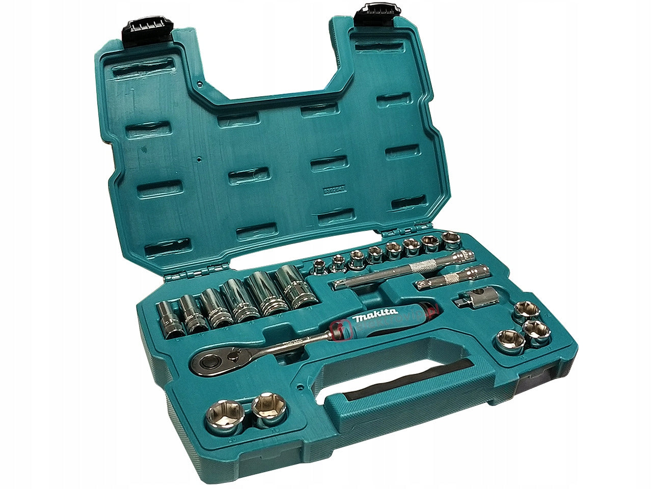 Makita B-65573 Ratchet Socket Set 23-Piece+Case+Key 3/8" Brand Makita