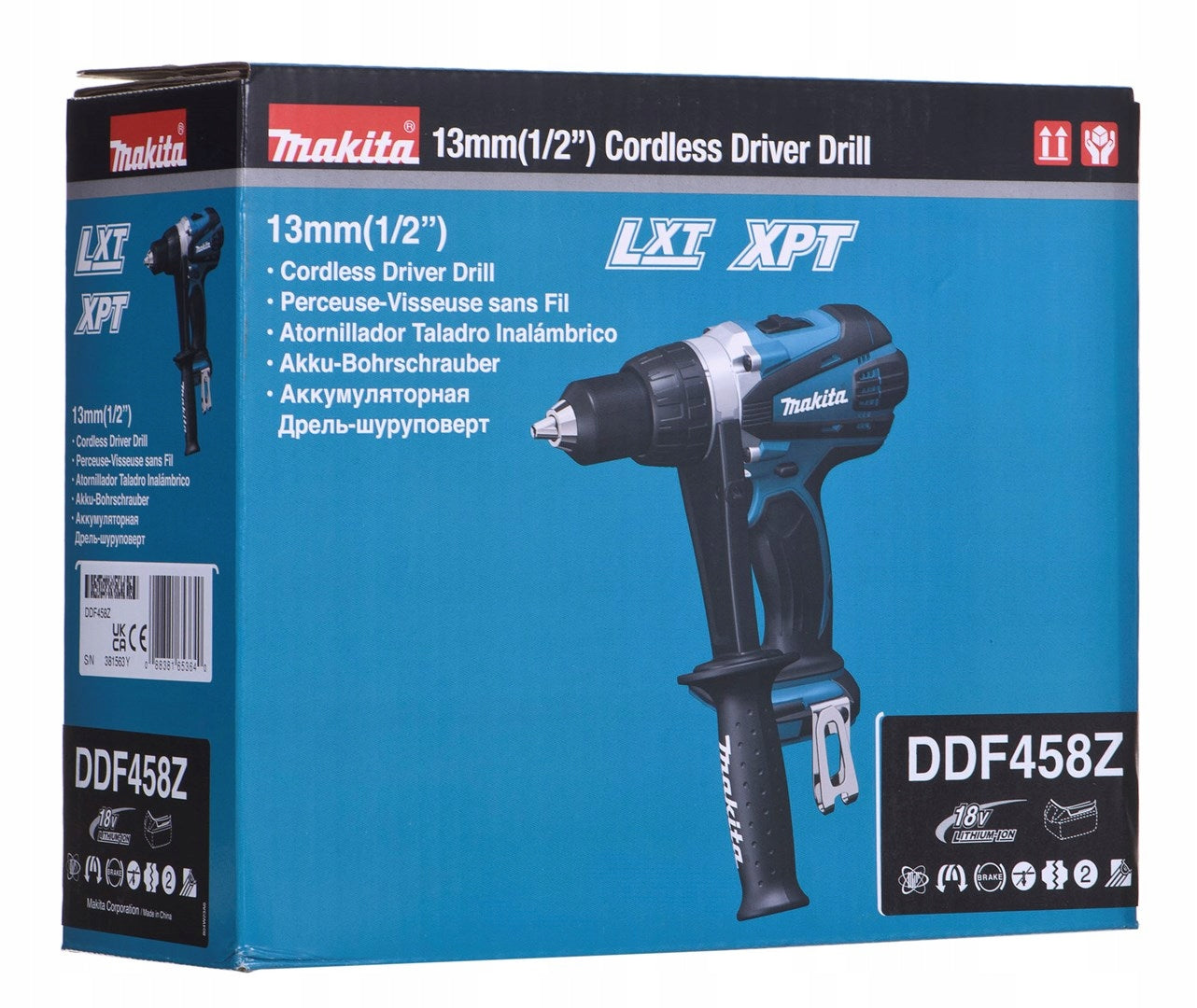 Makita DDF458Z Drill/Driver 18V 91Nm LXT BODY Series 18V LXT