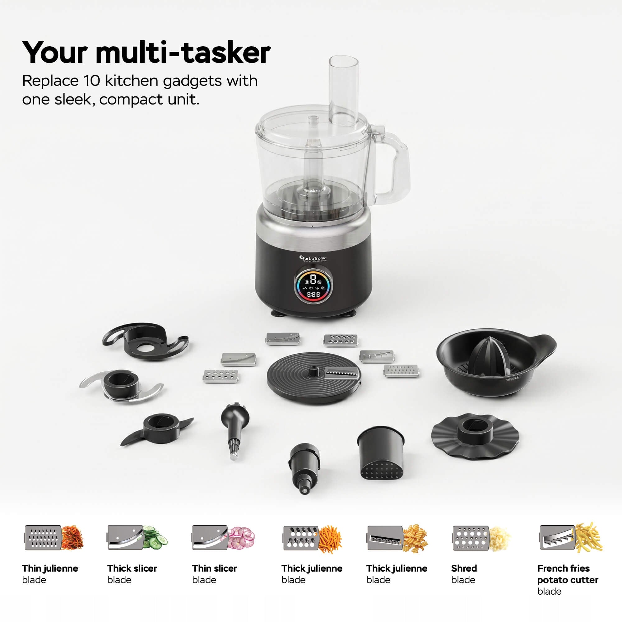 Malakser food processor potato grater pies shredder 1900 W 1,2L Packaging status original