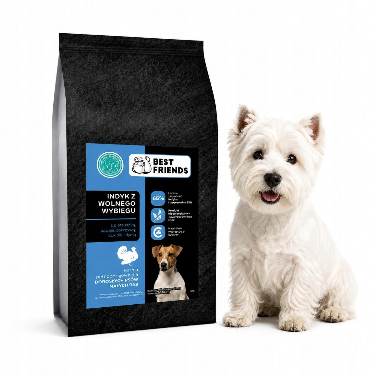 Maltese Dog Food, ShihTzu, Terrier, York Hypoallergenic Turkey 2kg