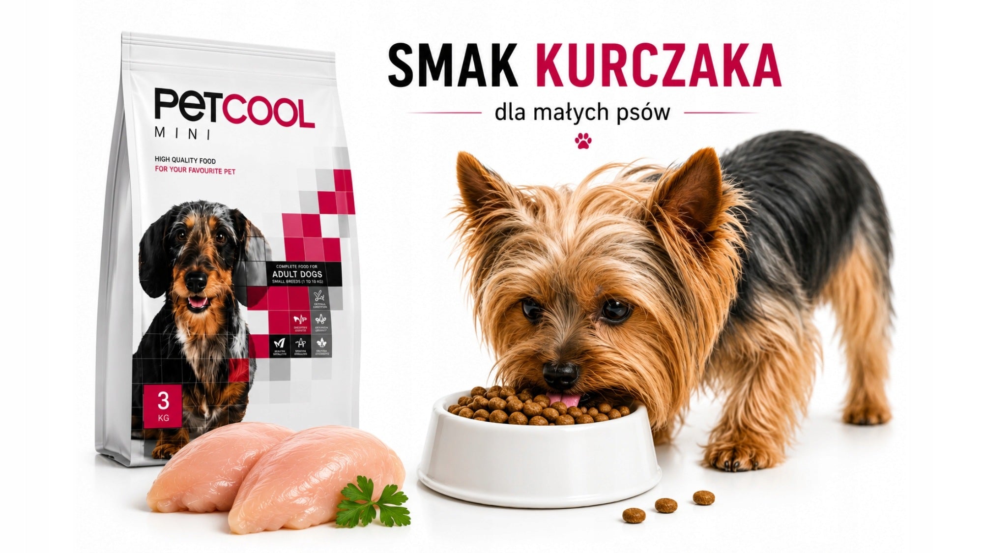 Maltese Small Breed Dog Food PetCool Mini Fine Granule 3kg York Manufacturer code PETCOOL-MINI-3KG