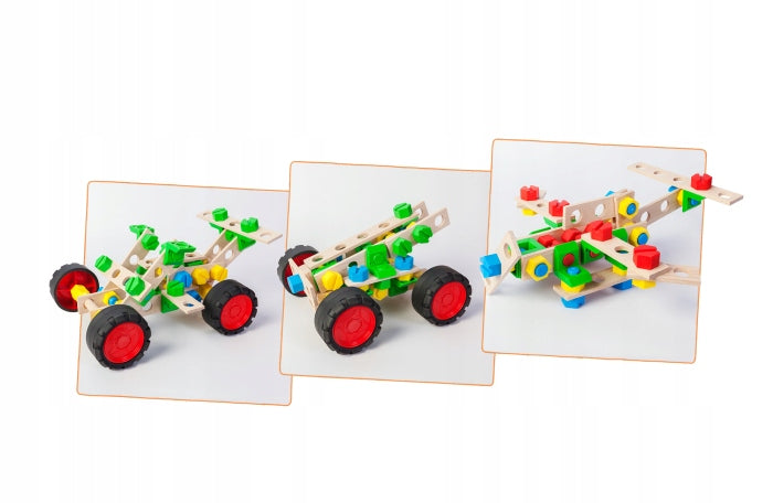 Konstruktorius Alexander Little Constructor Junior 3in1 Ralio automobilis, 90 dalių