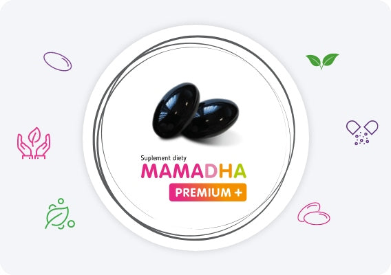 MamaDHA Premium+ Vitamin Supplements for Pregnant Women 60 kaps. Manufacturer code 5900161006543