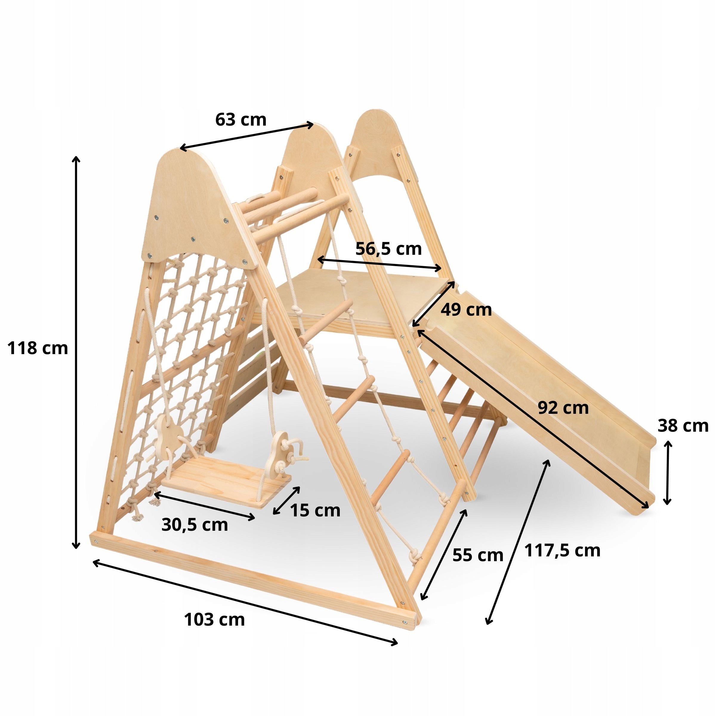 Mamabrum Wooden home square toys XL 5in1 Climber MAM203 Kid's age 3+ years