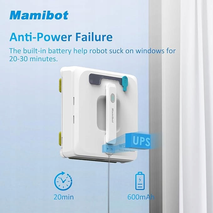 Mamibot iGlassBot W120-P Biały robot do mycia okien Dominant color white