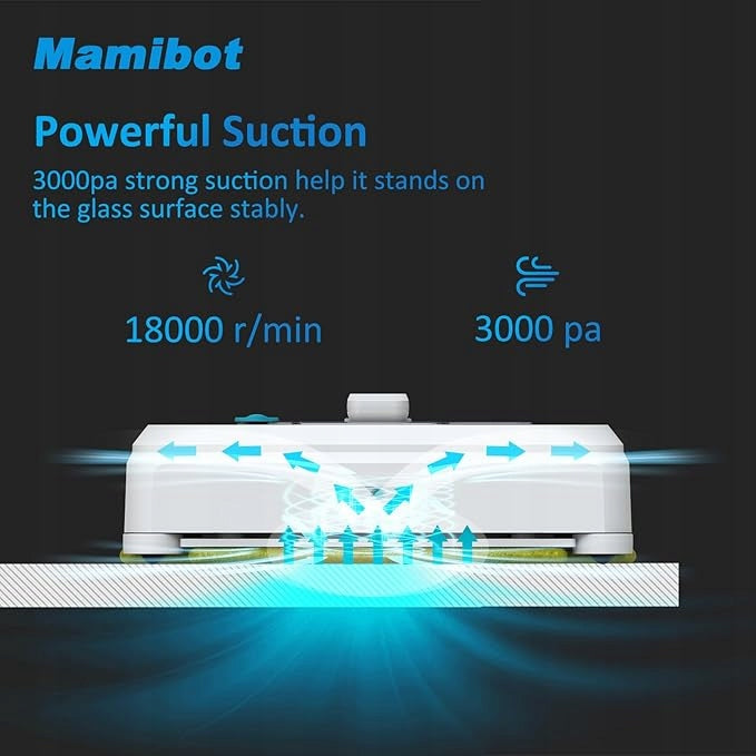 Mamibot iGlassBot W120-P Biały robot do mycia okien Power 75 W