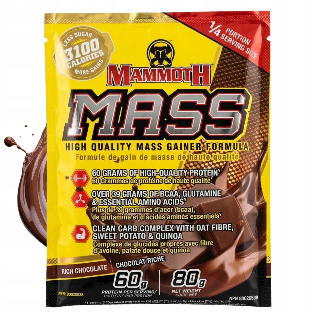 Mammoth Mass Gainer 80 g Rich Chocolate MASS GEJNER CHOCOLATE PROTEIN