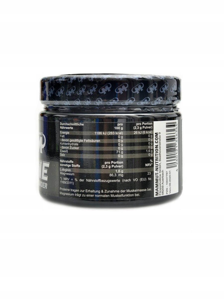 Mammut nutrition Arginin powder 300 g Expiration date at least six months from the date of purchase