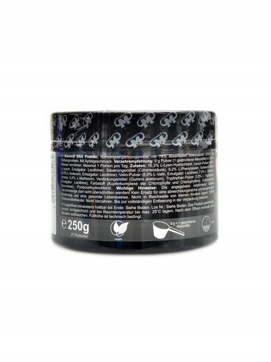 Mammut nutrition EAA powder 250 g limeta s mátou Expiration date at least six months from the date of purchase