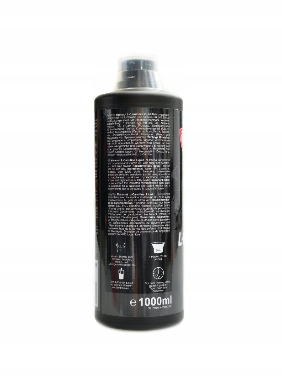 Mammut nutrition L-Carnitin 2 x 1000 ml lime ekonomy pack Packaging status original