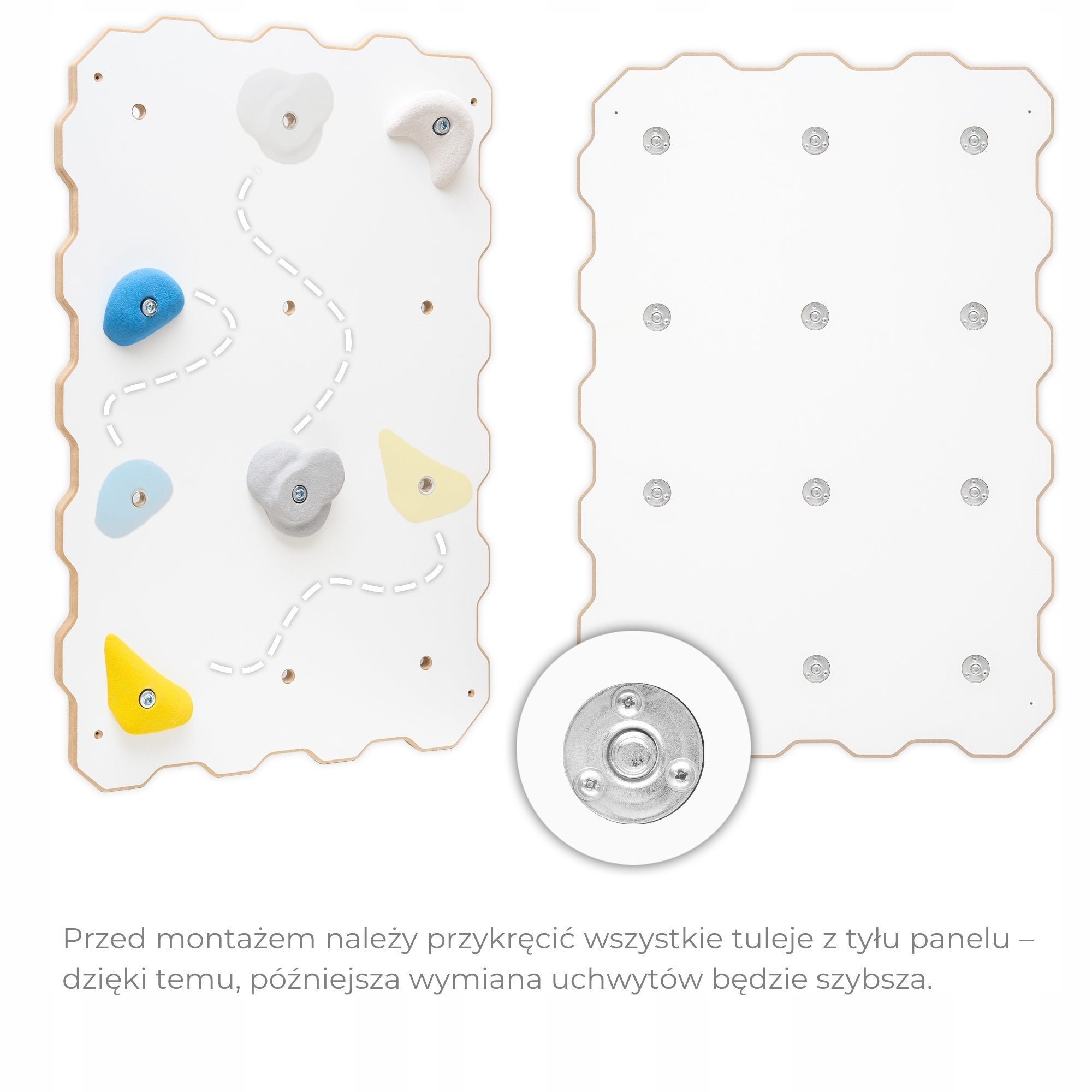 Mamoi Climbing wall for children + stones/handles+ assembly kit Brand MAMOI