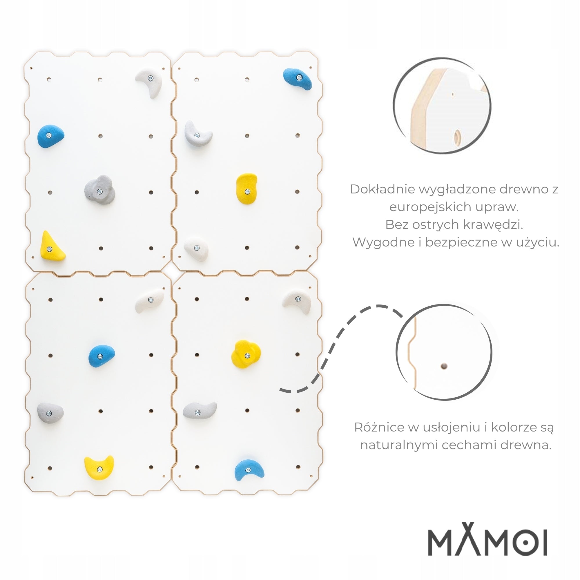 Mamoi OUTLET Climbing wall for children + stones + assembly kit Included climbing wall