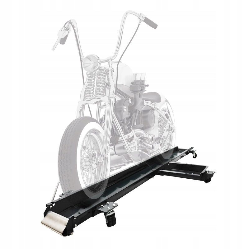 Maneuvering trolley rail for motorcycle 567 kg black 210cm
