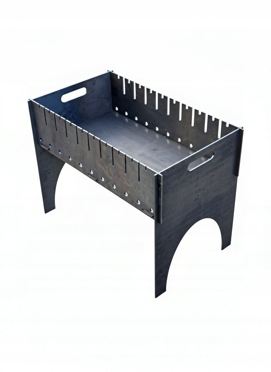 Mangal Carbon Grill 4mm Folding for 10 Champagne Packaging status original
