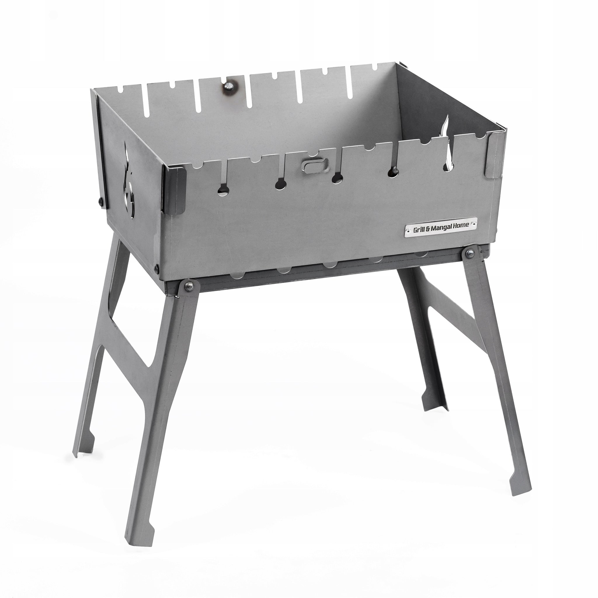 Mangal Grill Suitcase For 6 Skewers Carbon Folding Metal 2 mm+Freebies Packaging status original
