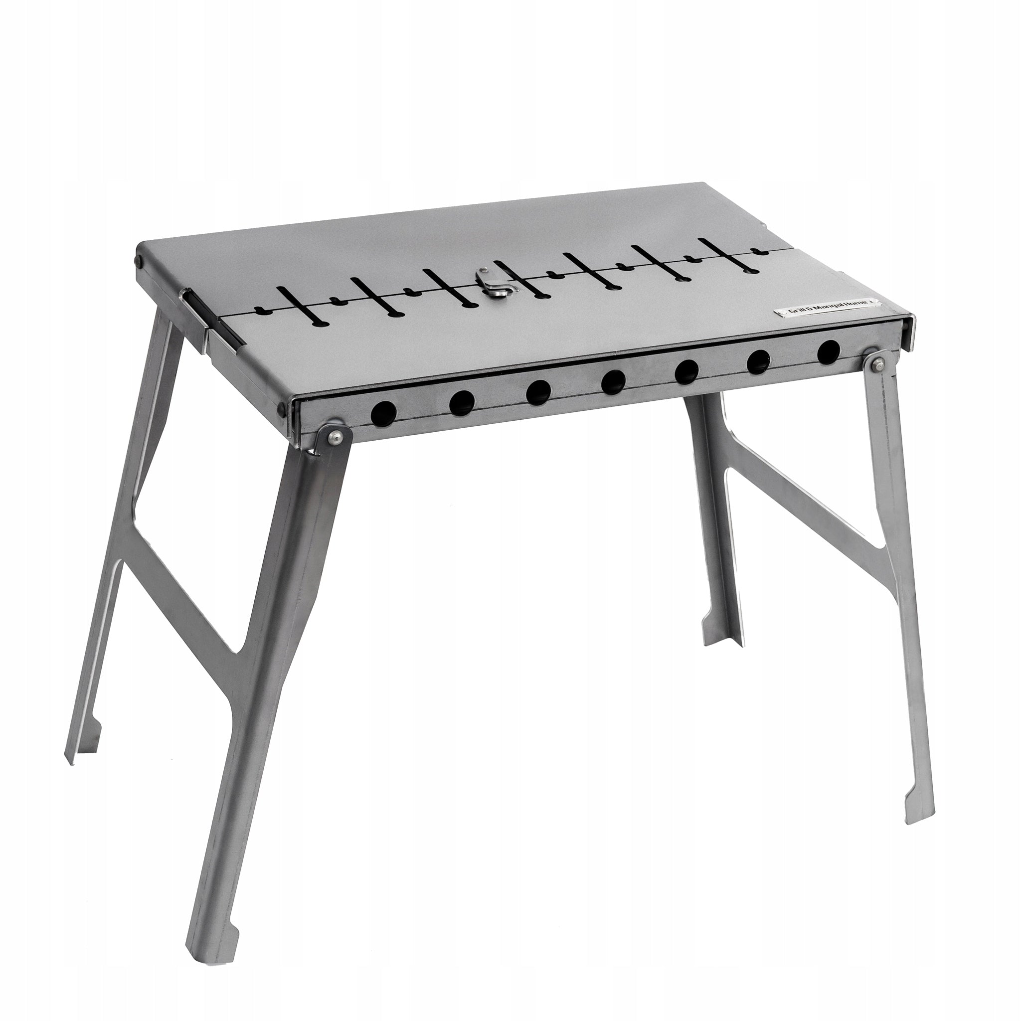 Mangal Grill Suitcase For 8 Skewers Folding Metal 3 mm Practical Packaging status original