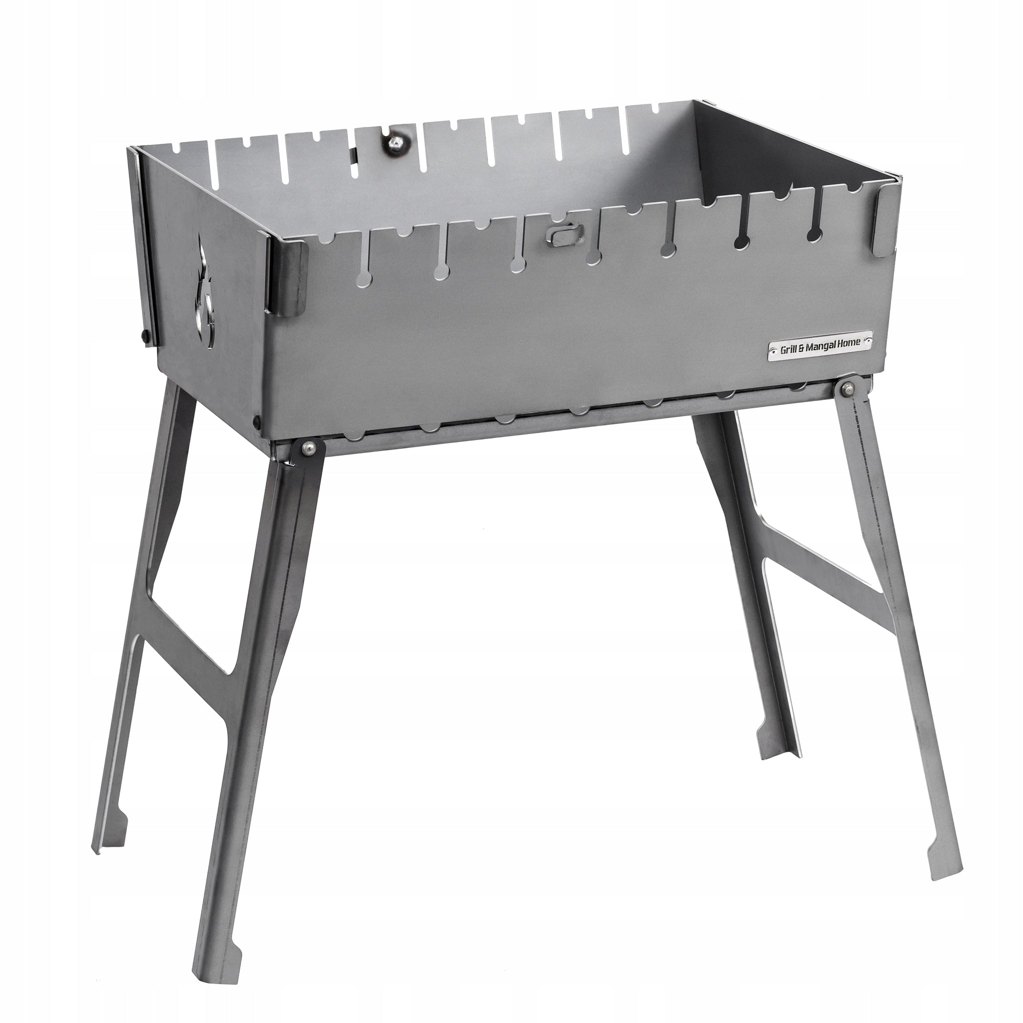 Mangal Grill Suitcase For 8 Skewers Folding Metal 3 mm Practical