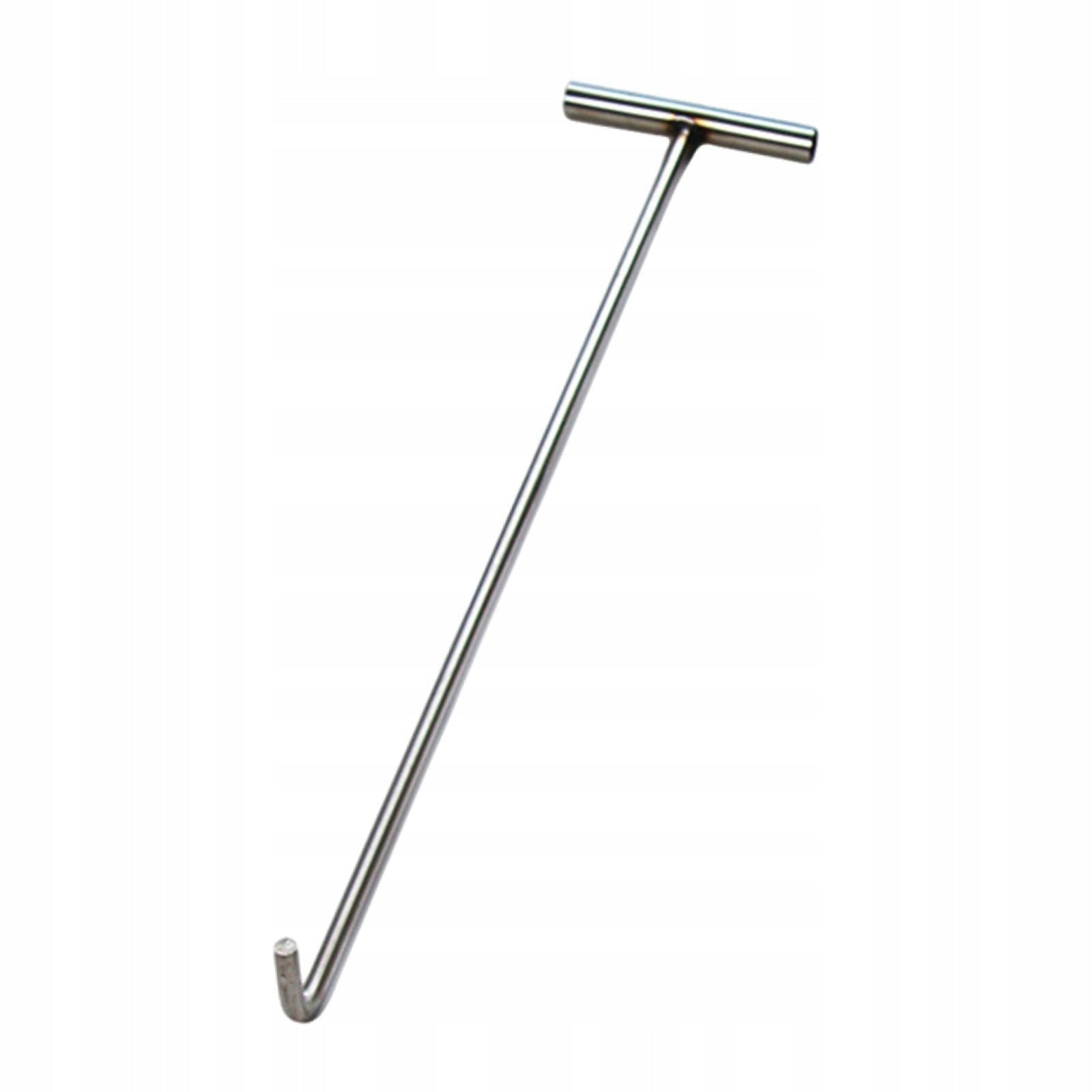 Manhole Hook Tool Stainless Steel Versatile Lifting Hook 68cm Dia 8cm Thick Brand no brand