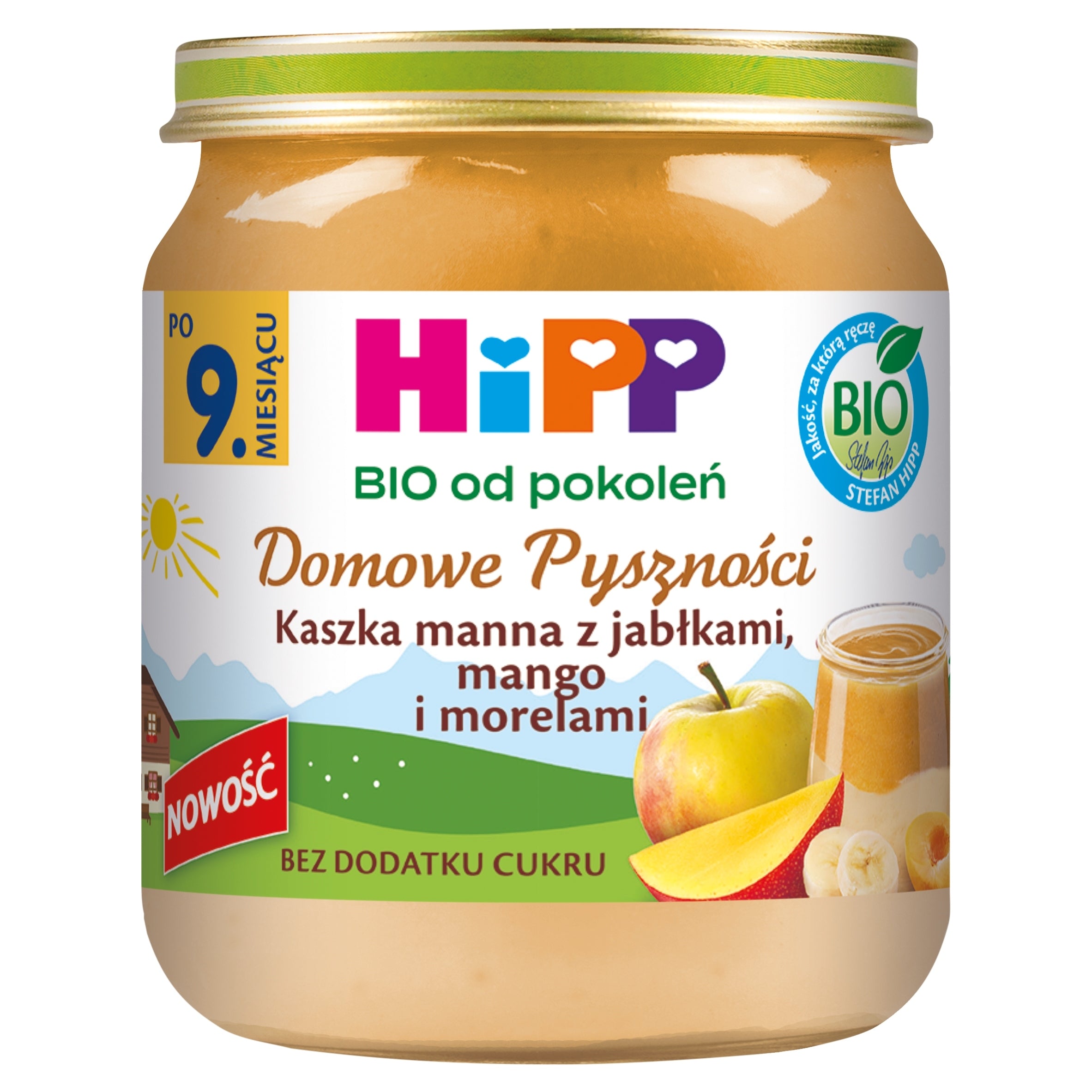 Manna porridge HiPP with apples, mangoes and apricots 200 g from 9 months DESSERT